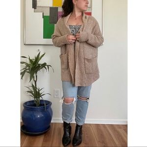 Mauve Cardigan Sweater